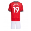 Manchester United Bryan Mbeumo #19 Hjemmedraktsett Barn 2025-26 Kortermet (+ Korte bukser)